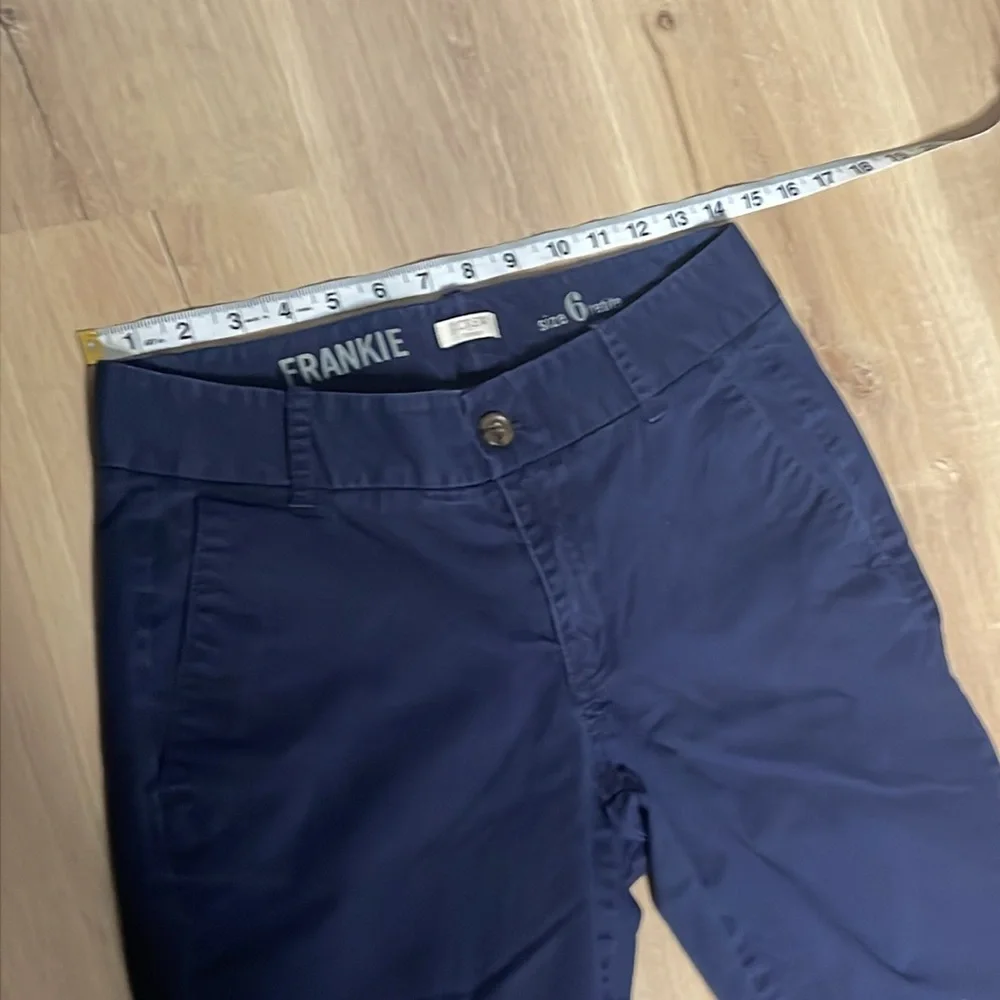 J. Crew Frankie Chino.‎ Size 6 Petite. Stretch. Great Used Condition. Blue. - Picture 3 of 7